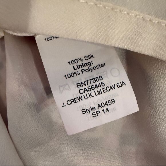 J. Crew Women's Multicolor Geometric Print Silk Dress - Picture 8 of 9